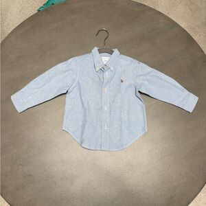 Ralph Lauren Light Blue Boy Kids Cottons Button-Down Shirt 24M